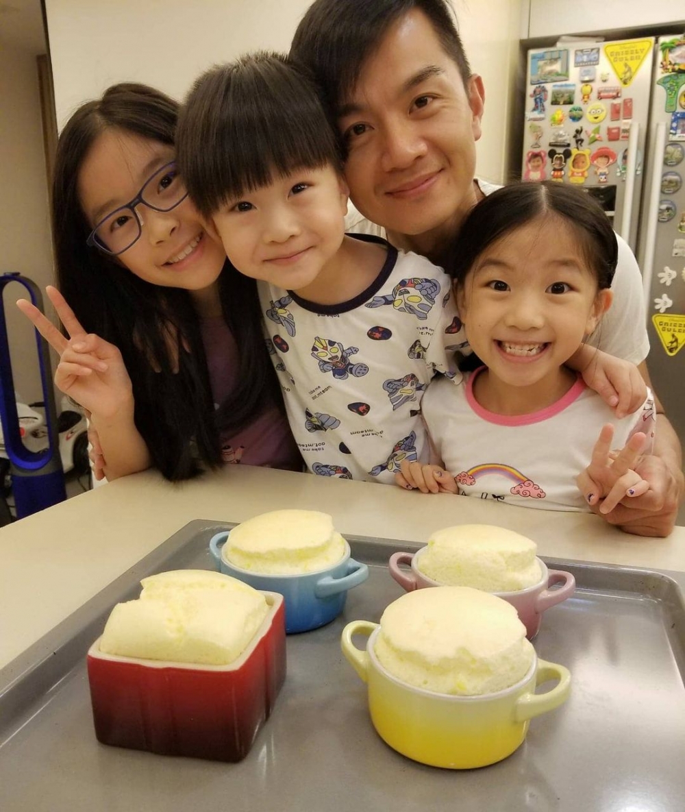 陳琪經常為屋企人整甜品!