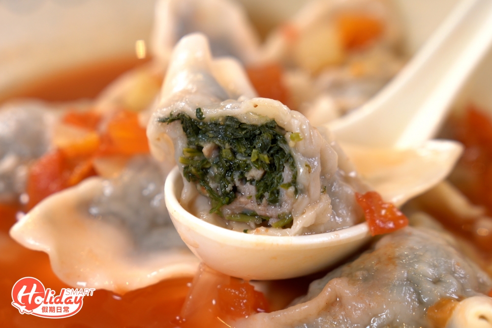 馬蘭頭菜豬肉餃 馬蘭頭味道與一般蔬菜不同,吃下有股清香,口感就和薺菜相似。