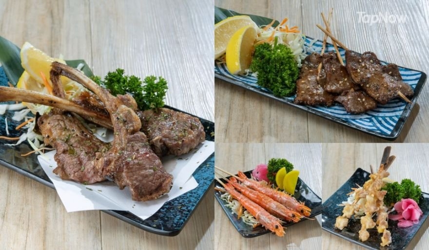 客人可任食鹽燒雞軟骨、鹽燒燒牛舌等燒物
