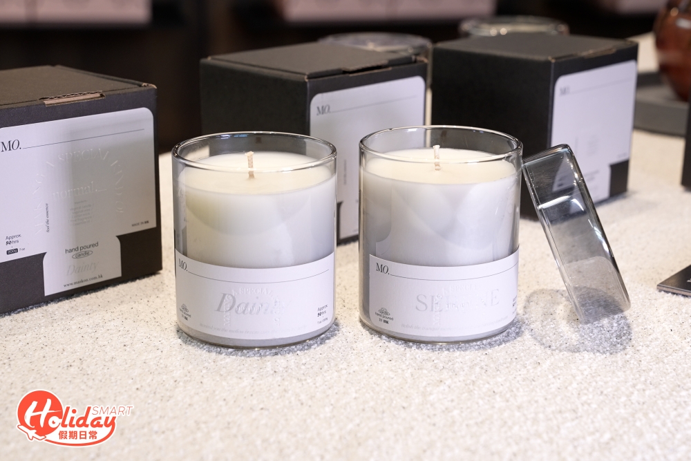 而店內亦有售賣居家必備的手工香薰蠟燭BeCandle，放在房間內有助營造出舒適Relax感覺。