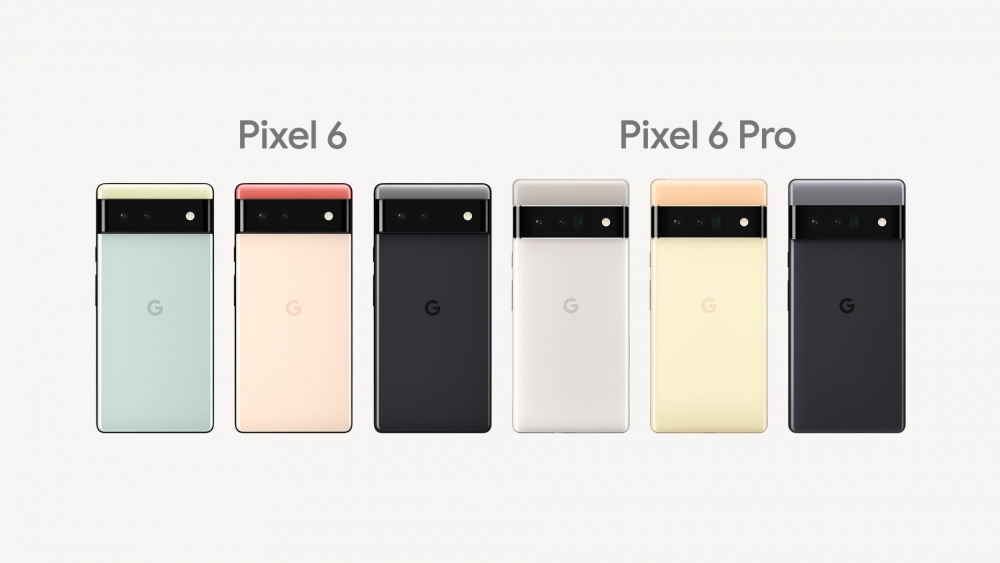 Pixel 6與Pixel 6 Pro分別推出三種顏色~