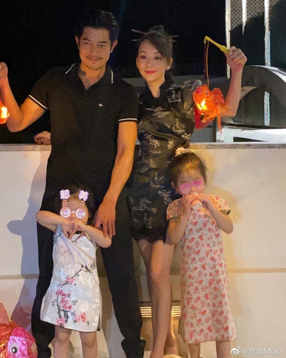 「天王嫂」方媛(Moka)與郭富城結婚後相夫教女,不時會喺徵博、小紅書晒靚相。