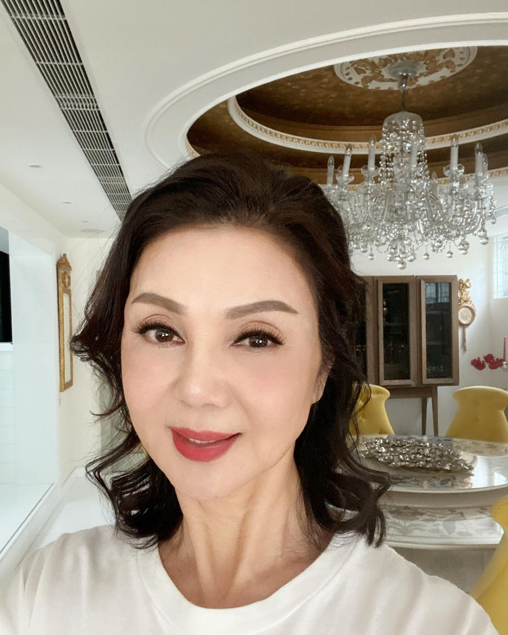 謝玲玲獨立屋內擺放咗唔少名畫,並主要以高貴為主要設計風格!