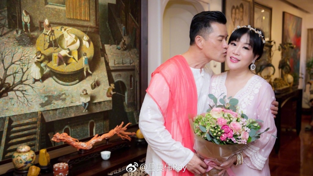 呂良偉夫婦結婚20年恩愛非常~
