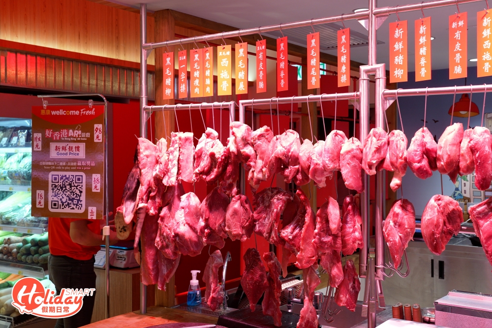 肉檔主打本地無激素新鮮黑毛豬,每日供貨量只得10隻。