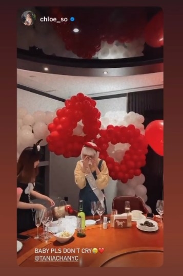 蘇皓兒分享嘅限時動態中可見陳苑澄感動落淚!