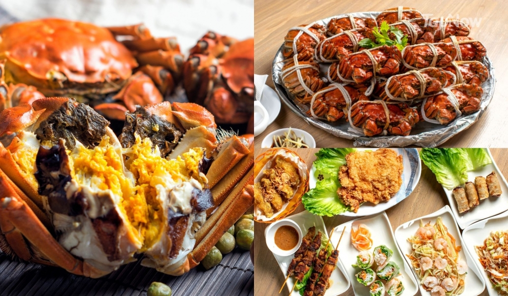 想食返餐勁嘅人士,可以揀五兩至六兩大閘蟹方案