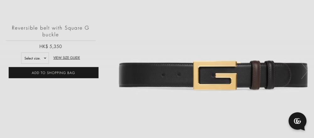 而徐淑敏當日嘅皮帶就係GUCCI嘅商品！