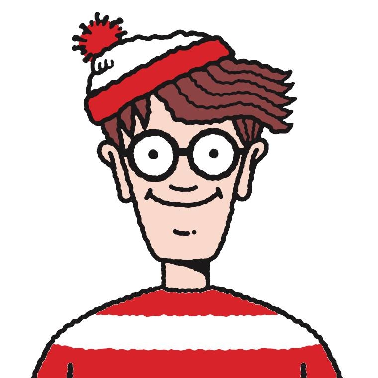 紅白間條衣服、毛帽和眼鏡是《Where’s Wally?》人物的經典造型。