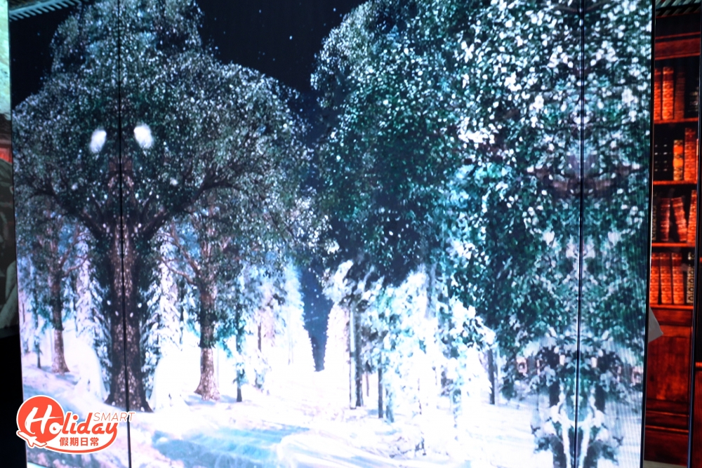 此外為了讓大眾感受當地四季景致,利用光影打造出當地四季風景。