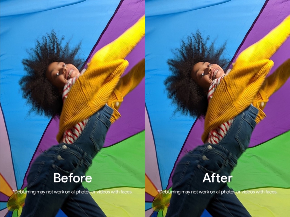 Pixel 6系列的Face Unblur(人臉清晰)功能,可令照片上原本模糊的主體面部變得清晰。