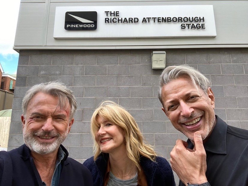 《侏羅紀公園》元祖演員Sam Neill、Laura Dern與Jeff Goldblum。
