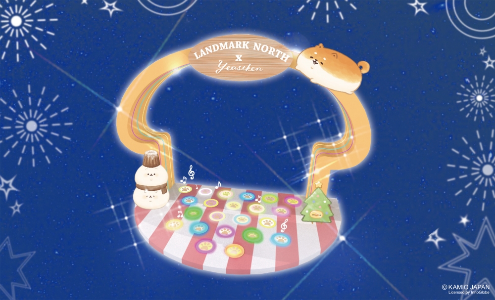 巨型霓虹燈麵包犬。