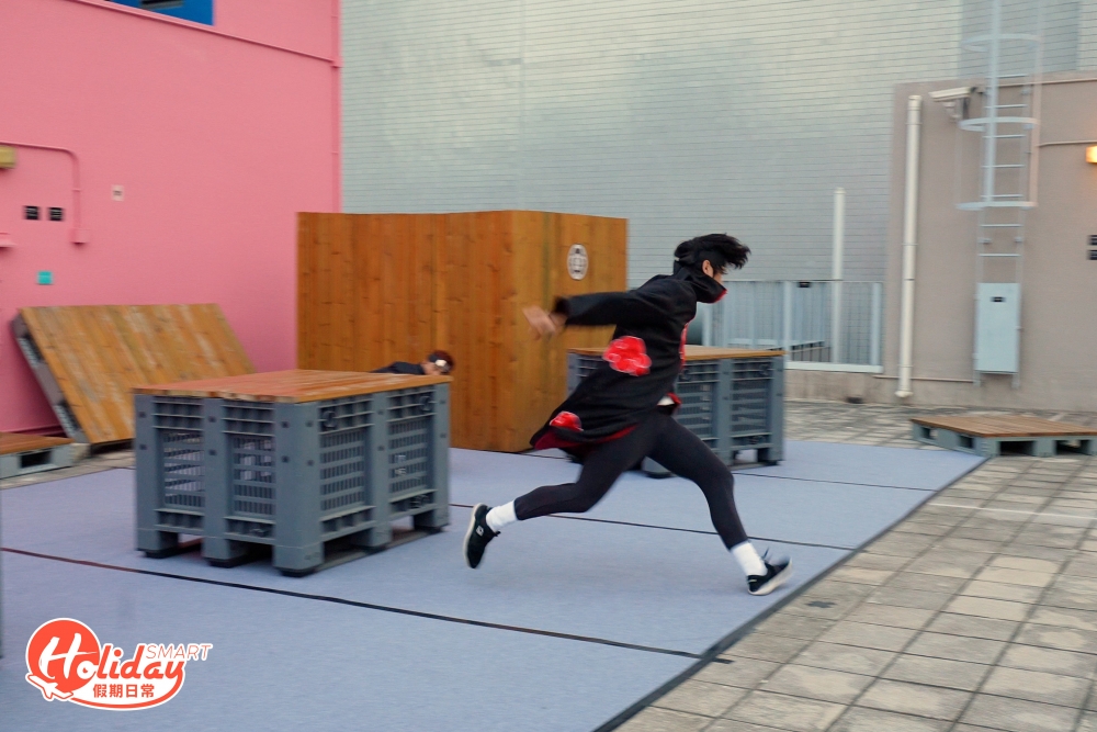 近年流行的Parkour,由「重力工房」成員示範各種跑跳動作。
