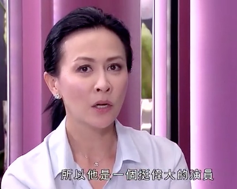 劉嘉玲表示覺得老公除咗好有天賦，後天亦都好努力，係一個偉大嘅演員