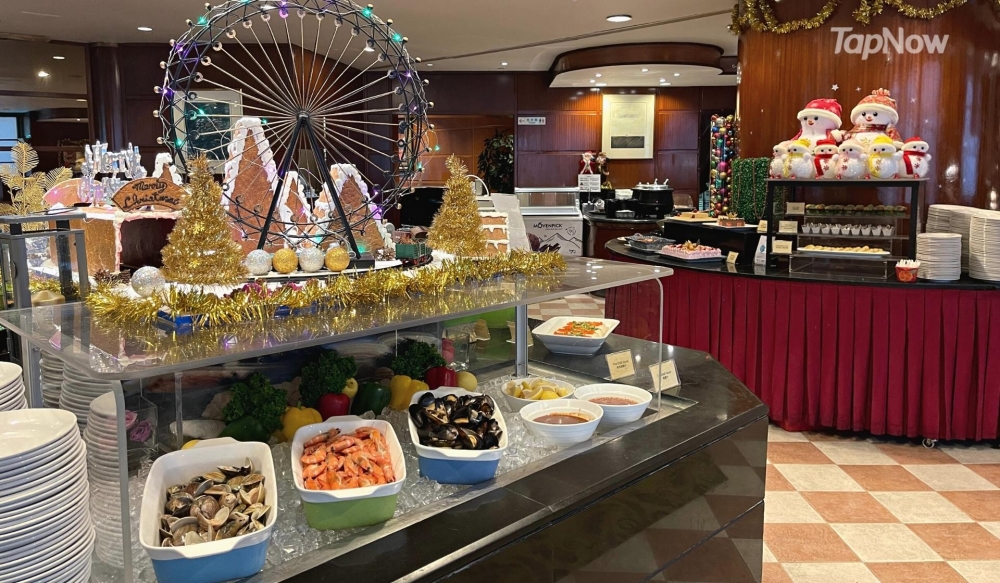 君怡酒店咖啡屋與TapNow聯推CP值極高嘅【聖誕自助大餐】優惠套票!