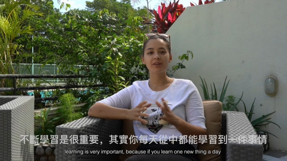 謝嘉怡認為不斷學習可驅使快樂