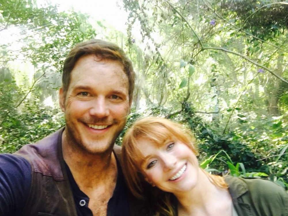 Chris Pratt與Bryce Dallas Howard。