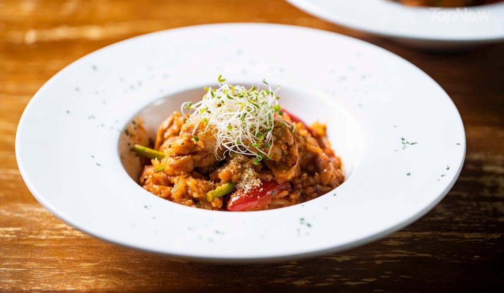 冬陰公雞柳意大利飯