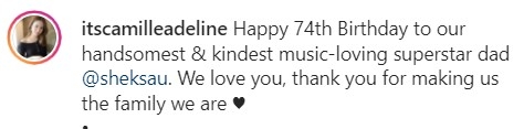 林佑蔚上載帖文窩心祝賀石修生日