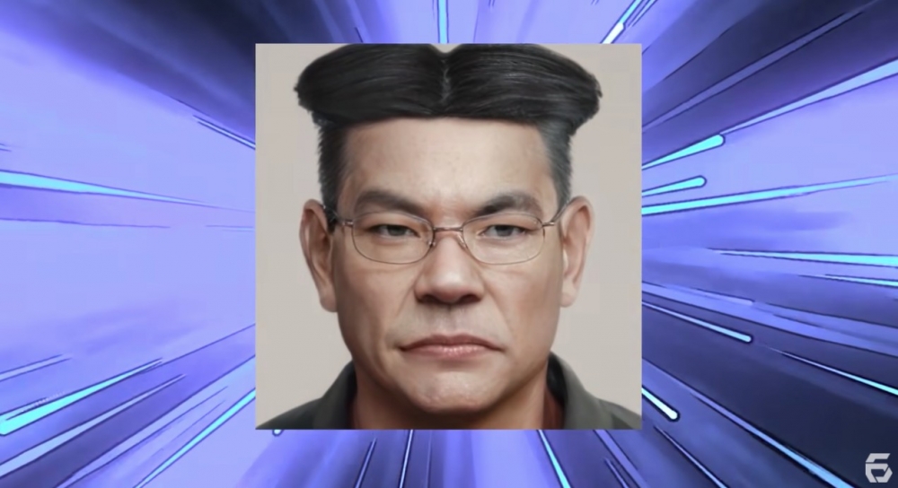 大雄老師真人化後簡直係完美還原咗佢嘅經典中間分界髮型