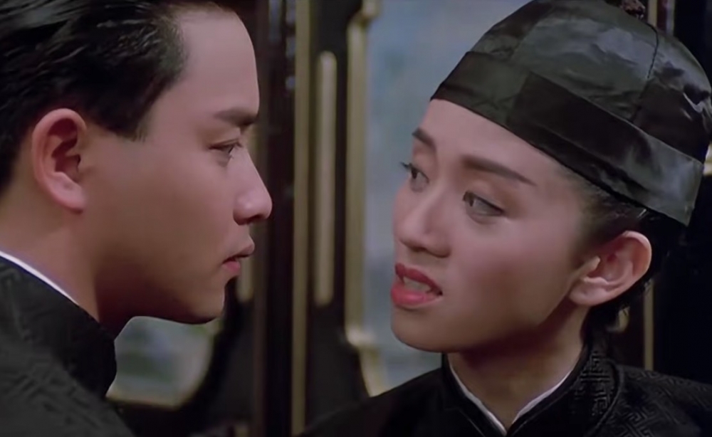 1988年梅姐同哥哥兩人主演經典電影《胭脂扣》