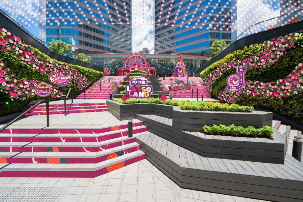 聖誕主題的繽紛花園,一大片花海!