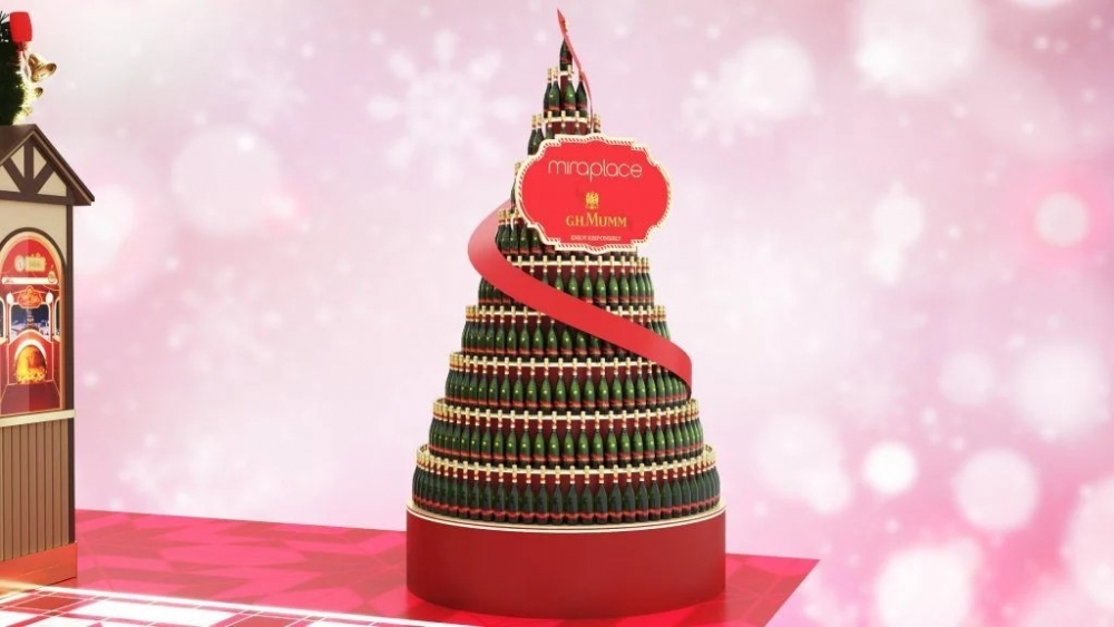 法國G. H. Mumm香檳聖誕樹~