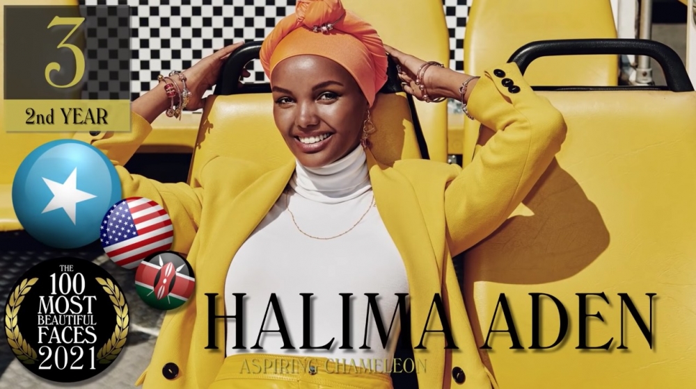 第 3 位：美國模特兒 Halima Aden