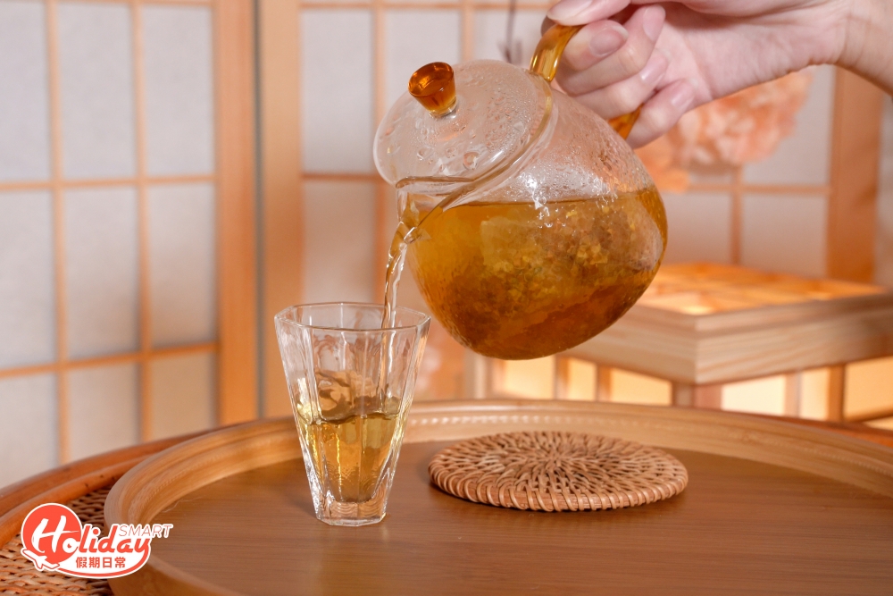 飲品方面,有清香的桂花桂圓清心茶、蘋果山楂洛神花茶和冷果皮茶,其中熱茶更可無限添飲,滿足各位熱茶控。