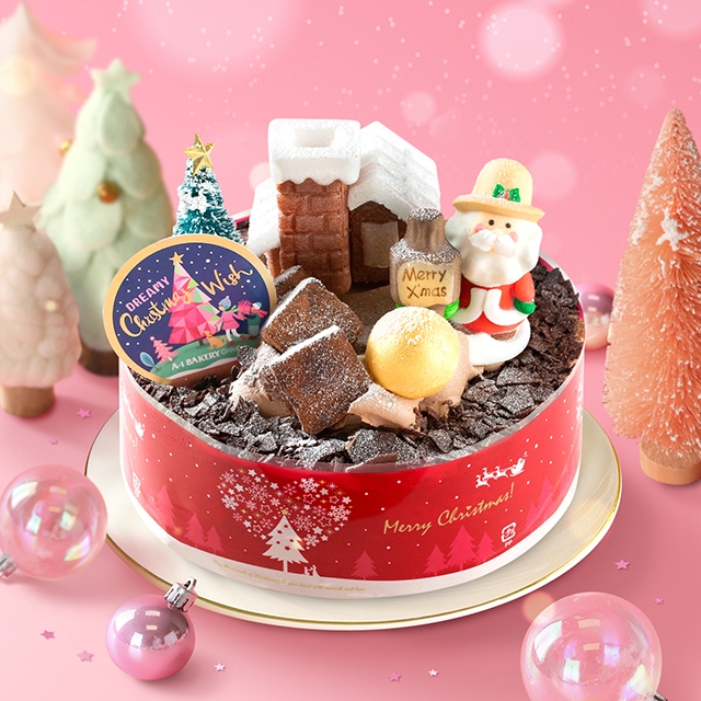 A-1 Bakery_奇幻聖誕夜_比利時生朱古力蛋糕(12cm $188 | 15cm $258)