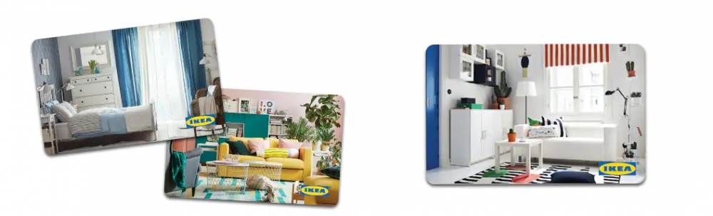 若想更換或增添家居用品或家俬，可購買IKEA禮品卡。