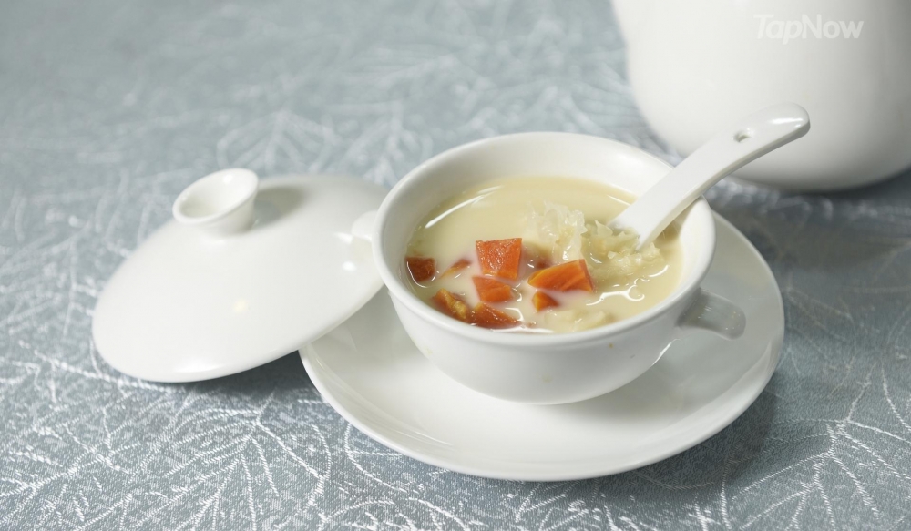 杏汁鮮奶燉木瓜