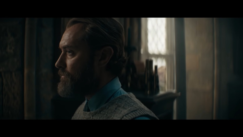 《怪獸與牠們的產地》系列電影中的由Jude Law飾演的鄧不利多。