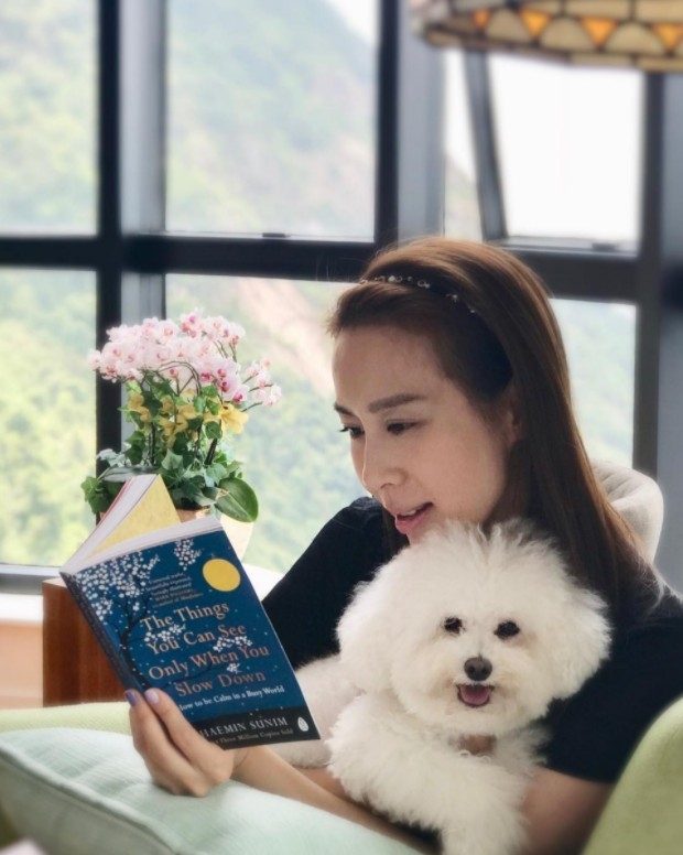 唔彈琴,就咁對住清幽山景睇書都relax~