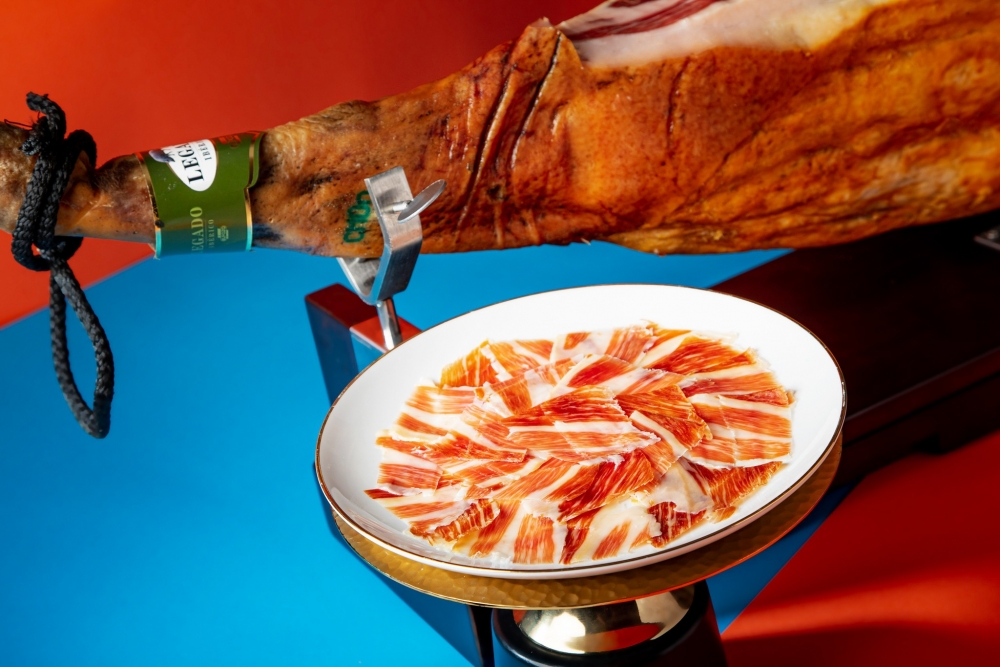 伊比利亞黑毛豬火腿！