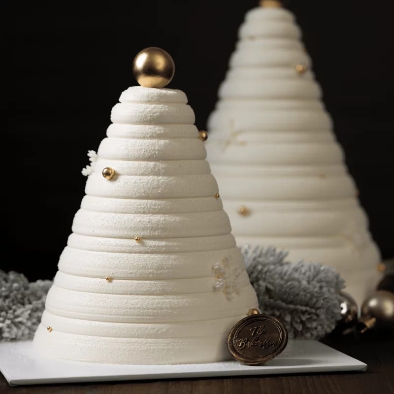 The Bakerism_焦糖脆餅與咖啡「白雪聖誕樹」(5'' $580)