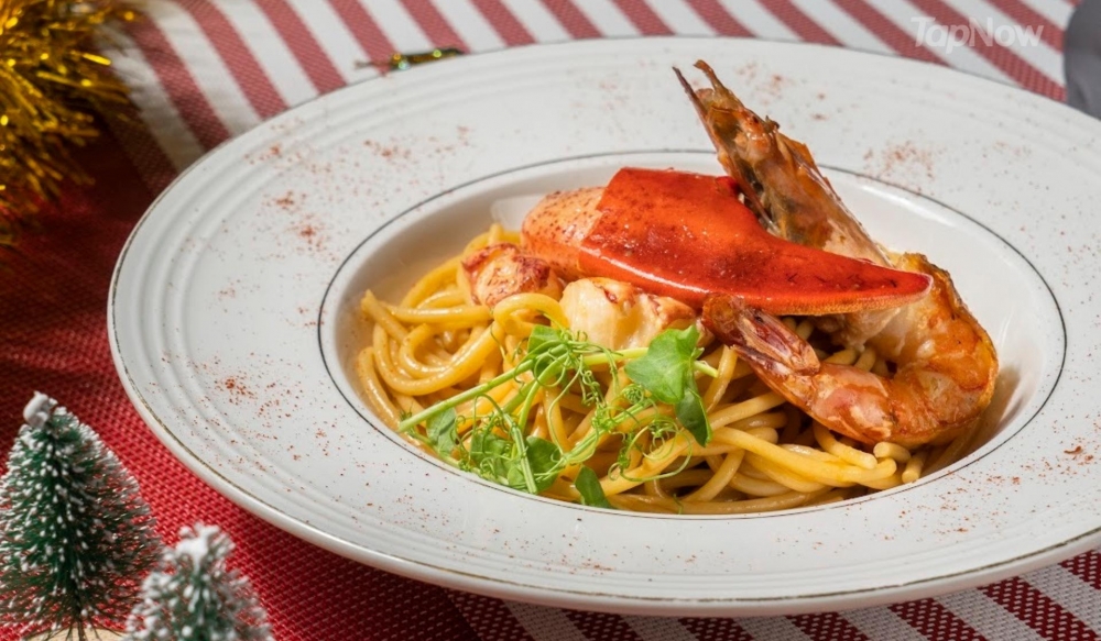 香煎波士頓龍蝦啖啖肉 ，加埋大蝦意粉一齊食真係perfect！