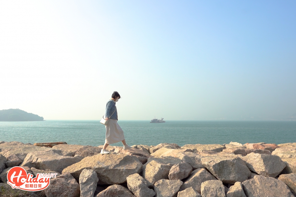 欣澳面朝一望無際的大海以及連島沙洲,難怪吸引不少情侶及一家中小假日前往!