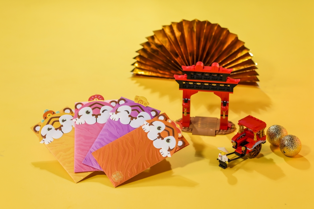 「福虎獻瑞」利是封+「香港唯一獨家」LEGO®️傳統人力車街景套裝