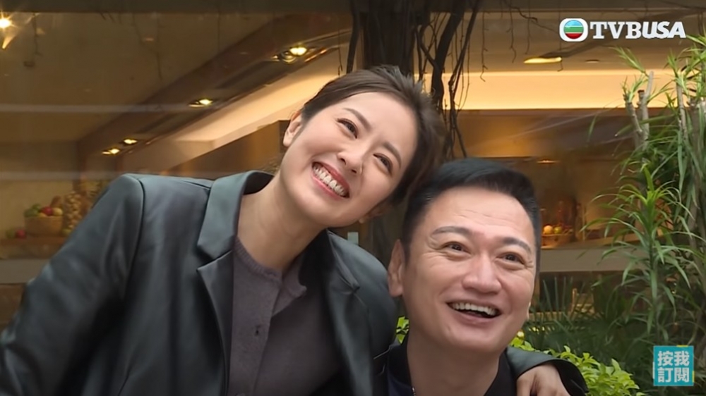 唐詩詠與舊拍檔陶大宇開心合照