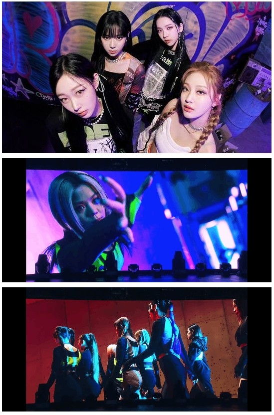 至於MV雖然仲未公開,但網友憑預告嘅片段就指COLLAR嘅造型同MV佈景都好似韓國女團aespa