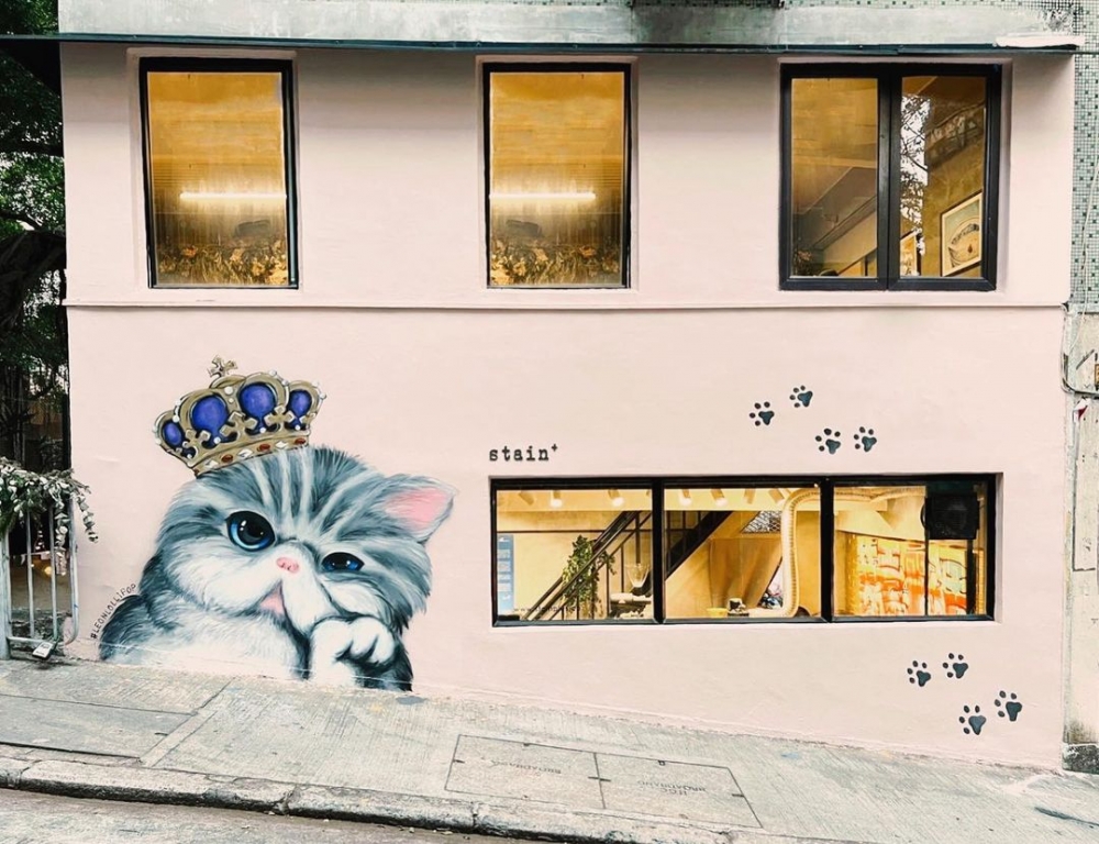 上環2層高咖啡店stain+一向不定時更新外牆設計！