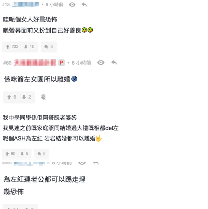 有網民就認為Ash係因為爆紅,先同老公離婚?!