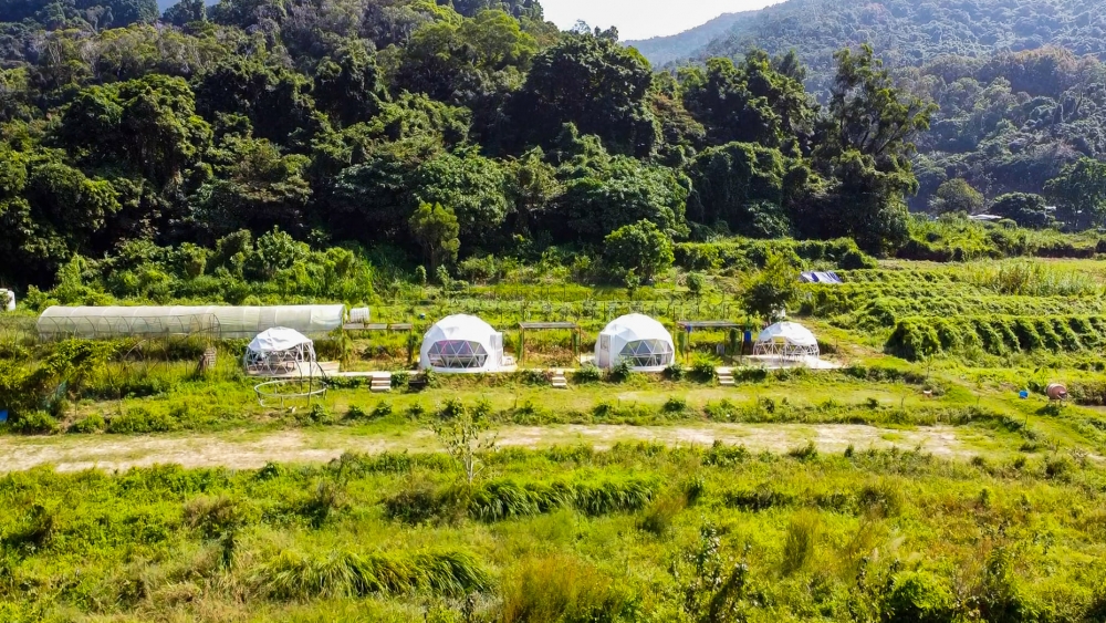 如果是露營新手或想兩手揈揈去露營,新推出既簡約風星空營就較適合,星空營分別設有4米、5米和6米營帳,滿足大家不同需要,配備雙人床或單人床、坐墊、茶几和盆栽等,價錢由$1,000起。