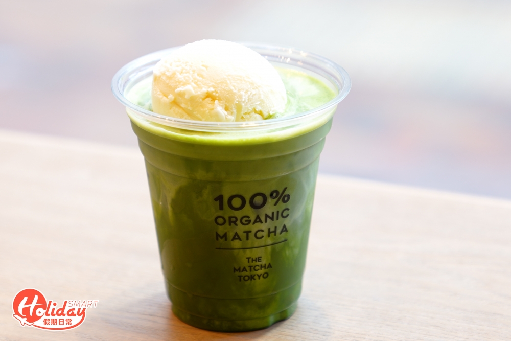 獨家限定飲品Matcha Latte Float,抹茶Latte配以北海道牛乳雪糕,食落抹茶香濃且帶回甘。