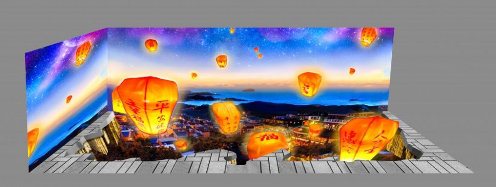 3D天燈拍照區