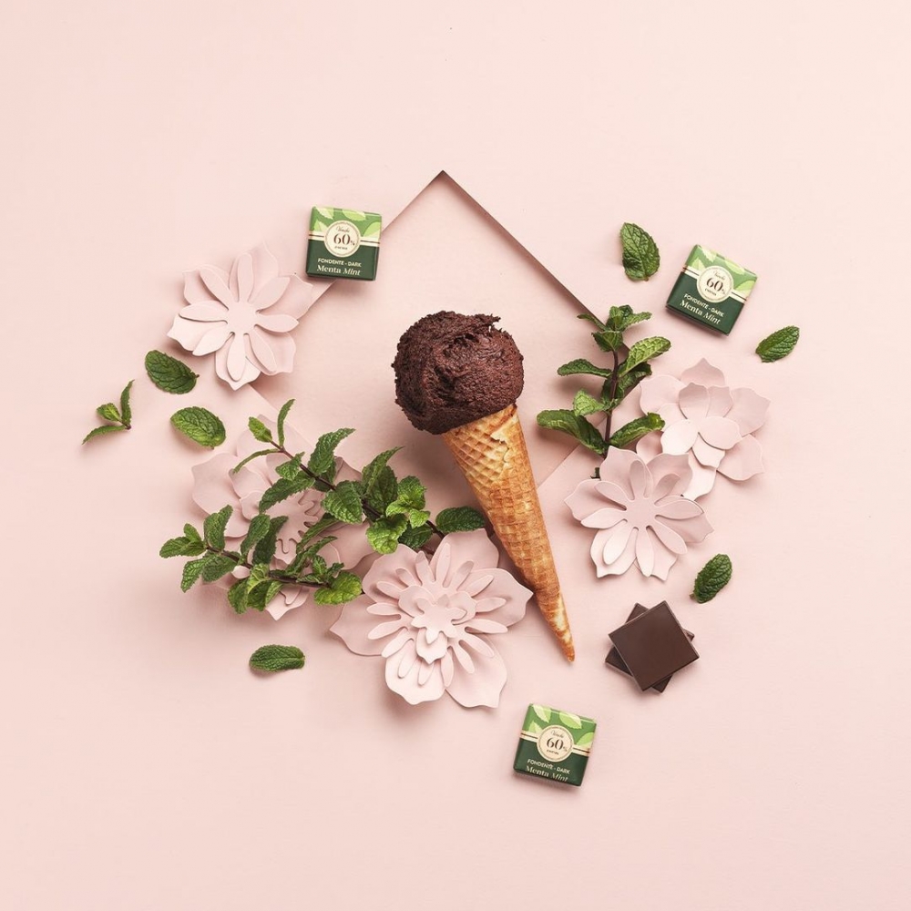 情人節限定薄荷黑巧克力口味意式雪糕