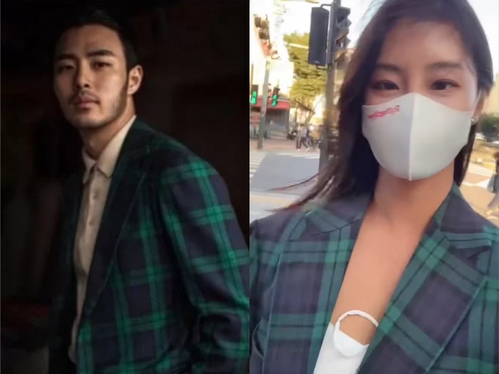 姜素妍和吳振澤曾穿情侶裝?