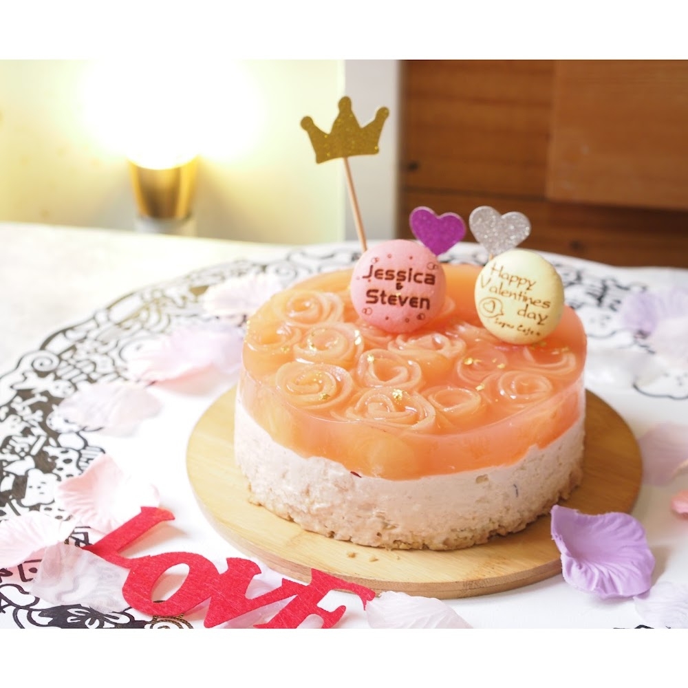 情人節甜蜜版「紅棗石榴蘋果芝士蛋糕」